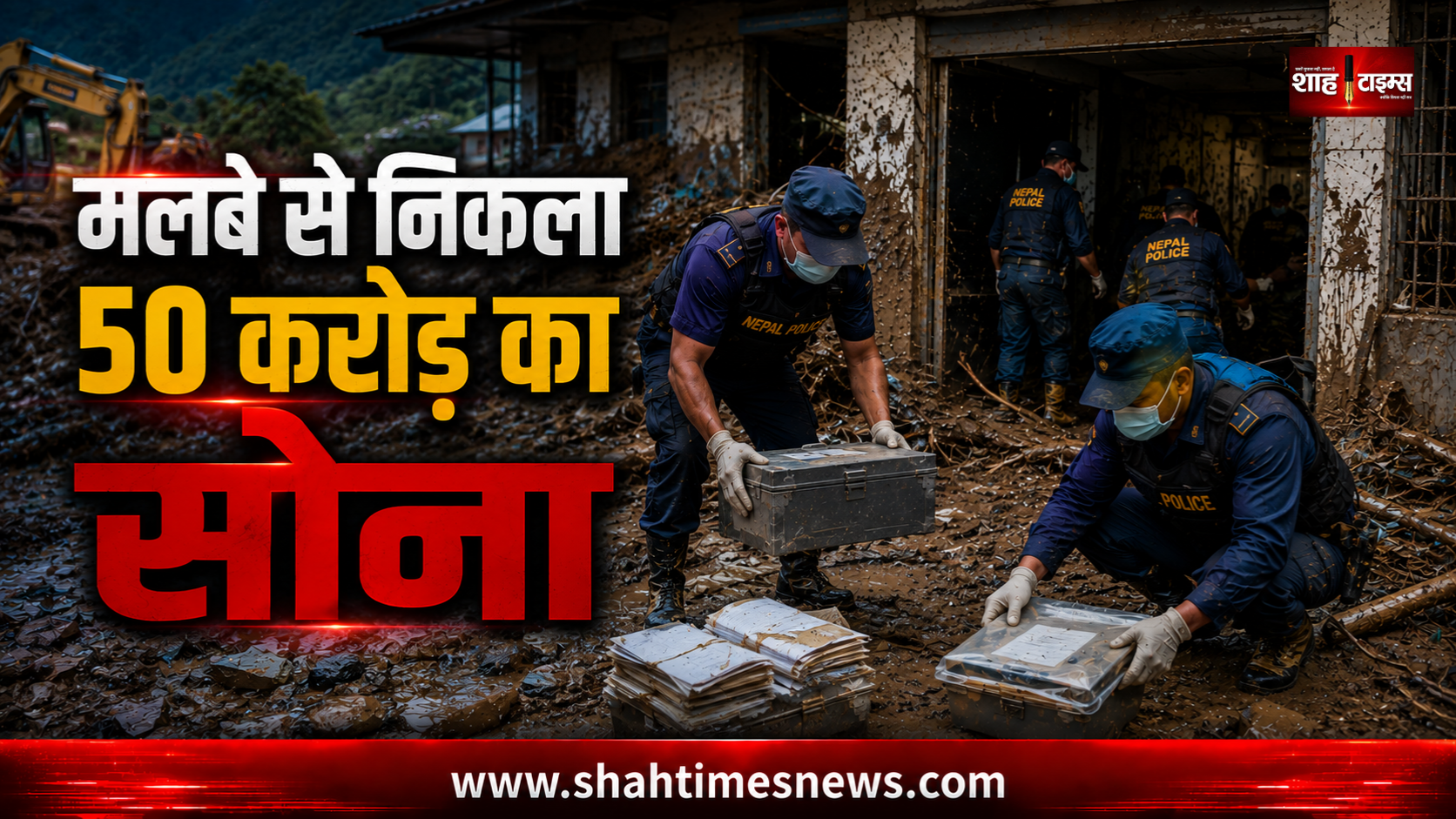 मलबे से निकला 50 करोड़ का सोना, डेढ़ करोड़ नकद भी बरामद