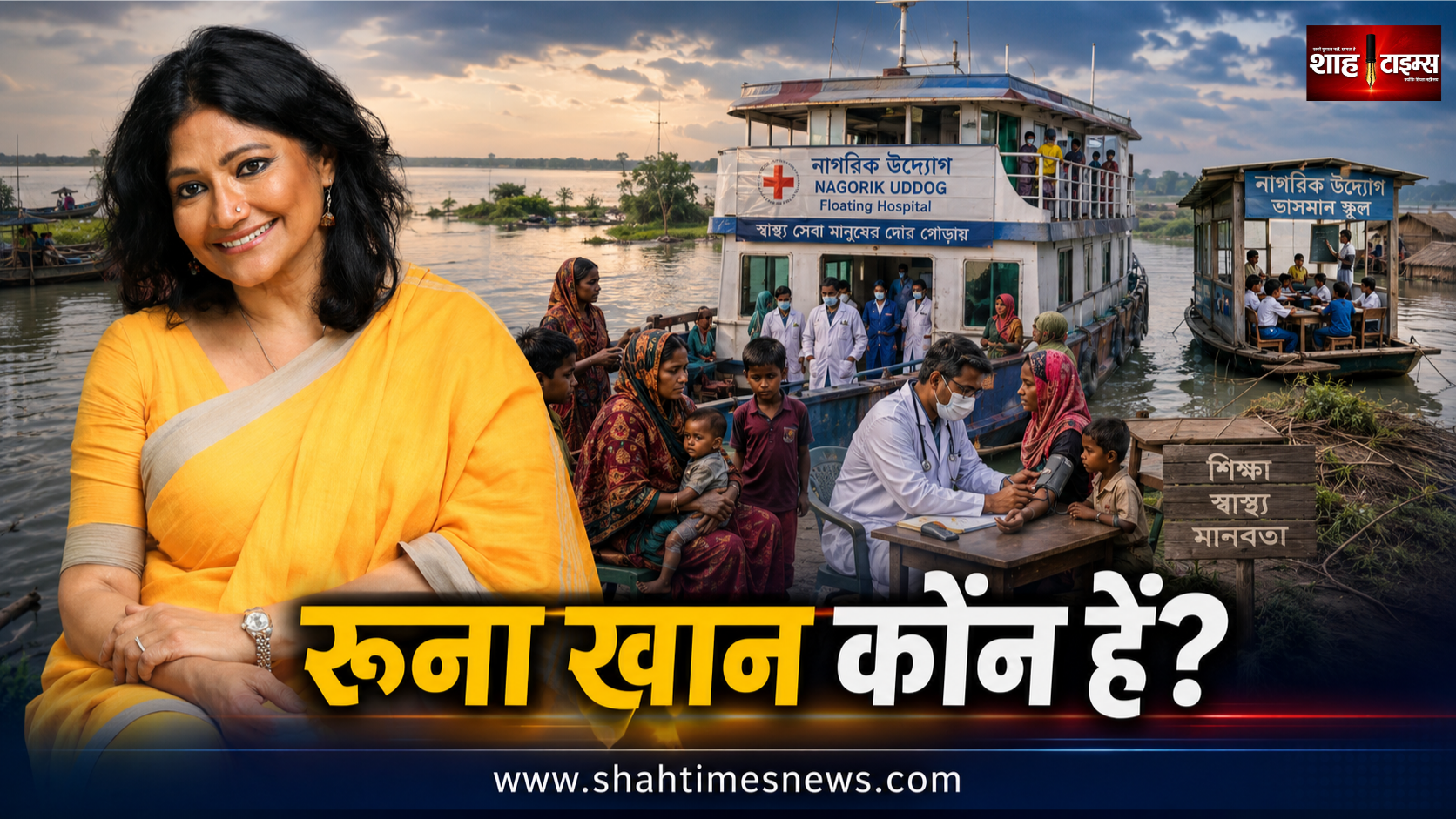 कौन हैं रूना खान? नाव पर बना अस्पताल, चलता-फिरता स्कूल और लाखों लोगों की बदली जिंदगी