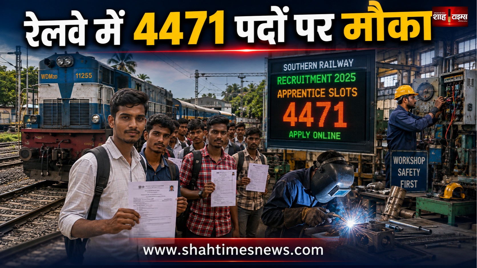 रेलवे में 4471 पदों पर मौका, 10वीं-ITI वालों के लिए खुला रास्ता, ऐसे करें आवेदन