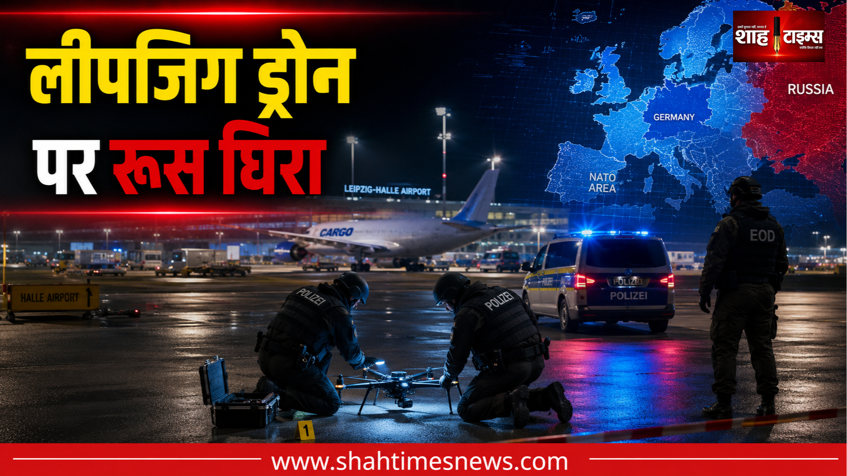 जर्मनी का रूस पर बड़ा आरोप, लीपज़िग एयरपोर्ट ड्रोन मामले में NATO-EU बर्लिन के साथ