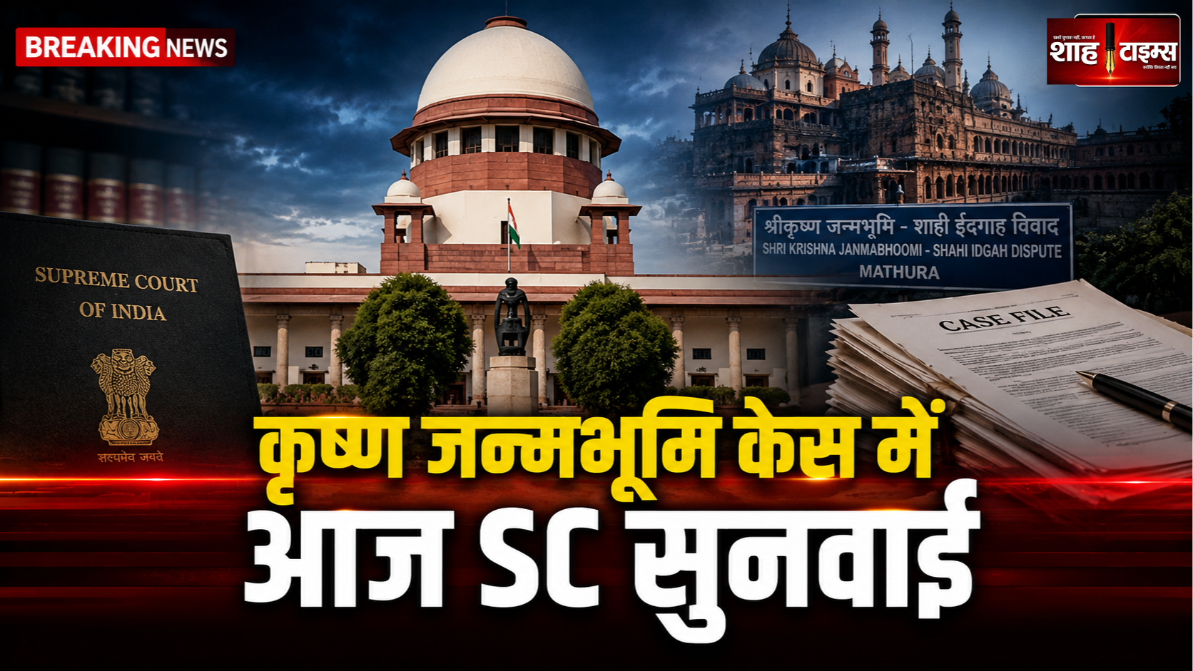 कृष्ण जन्मभूमि-शाही ईदगाह विवाद में आज सुप्रीम कोर्ट में सुनवाई, लीड केस पर नजर