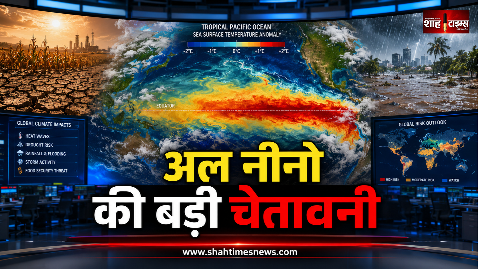 संयुक्त राष्ट्र की चेतावनी: अल नीनो होगा बेहद ताकतवर, 2027 तक बढ़ सकता है मौसम का खतरा