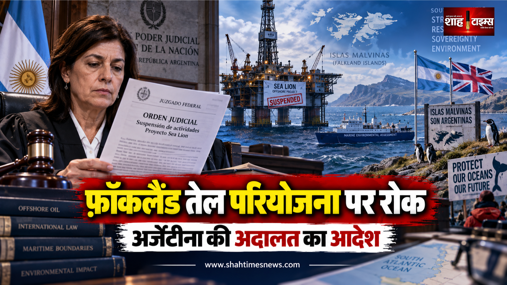 कलैंड तेल परियोजना पर अर्जेंटीना की अदालत का रोक आदेश, ब्रिटेन से बढ़ा विवाद