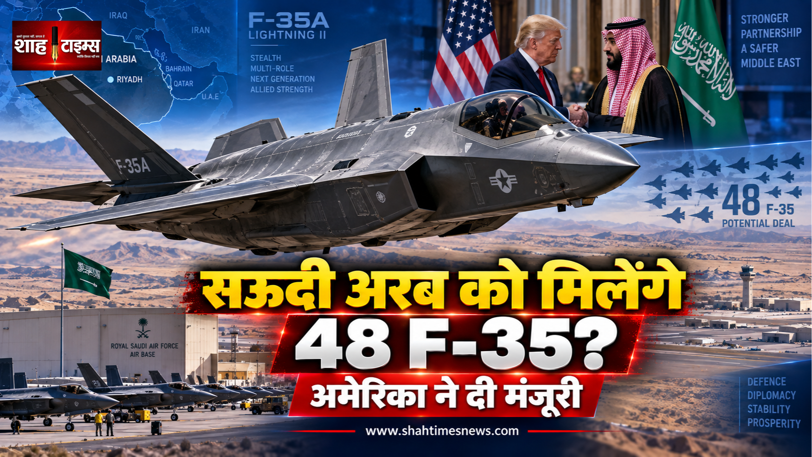 ईरान तनाव के बीच सऊदी अरब की सैन्य ताकत बढ़ाने की तैयारी, एफ-35 सौदे को अमेरिकी मंजूरी