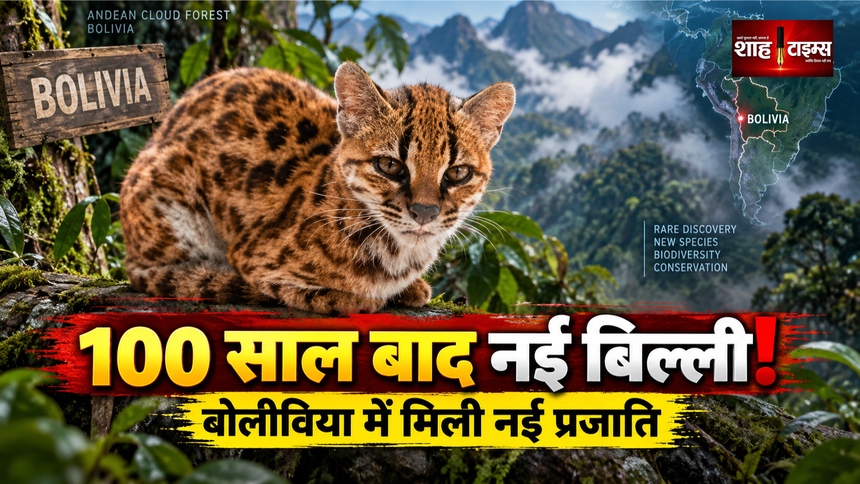 100 साल बाद मिली बिल्ली की नई प्रजाति, बोलीविया के जंगलों में सामने आया टिलकायो