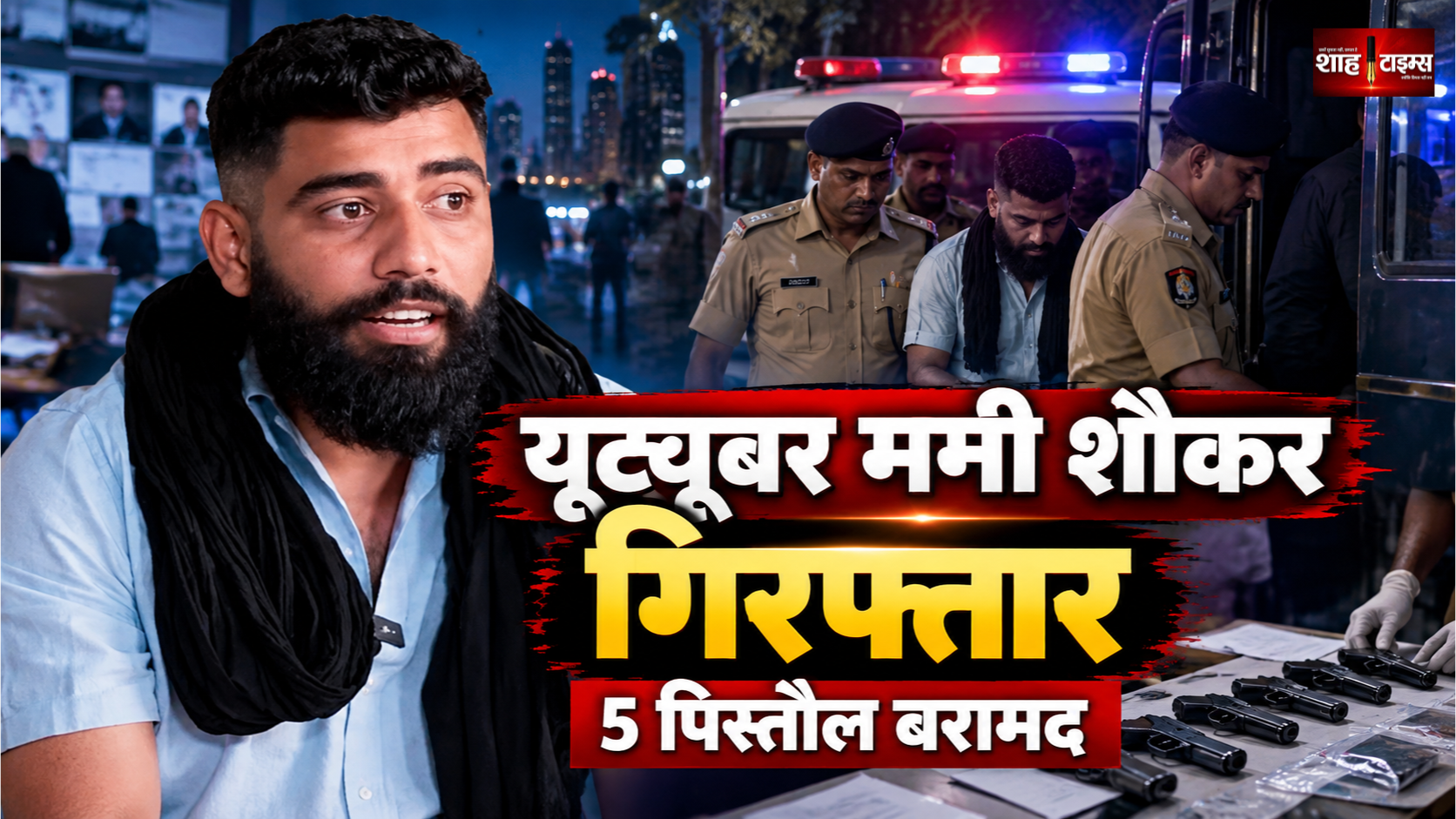 जालंधर में पंजाबी यूट्यूबर मनी शौकर गिरफ्तार, 5 पिस्तौल और 5 कारतूस बरामद