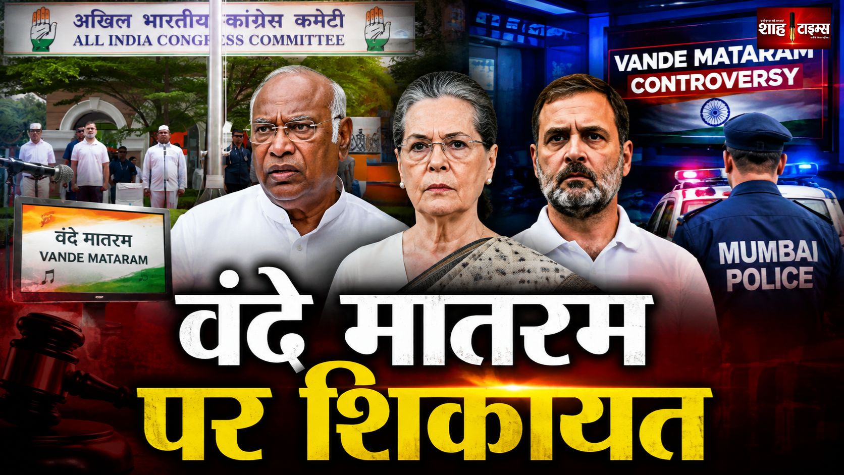 वंदे मातरम विवाद: खड़गे, सोनिया और राहुल के खिलाफ मुंबई में शिकायत