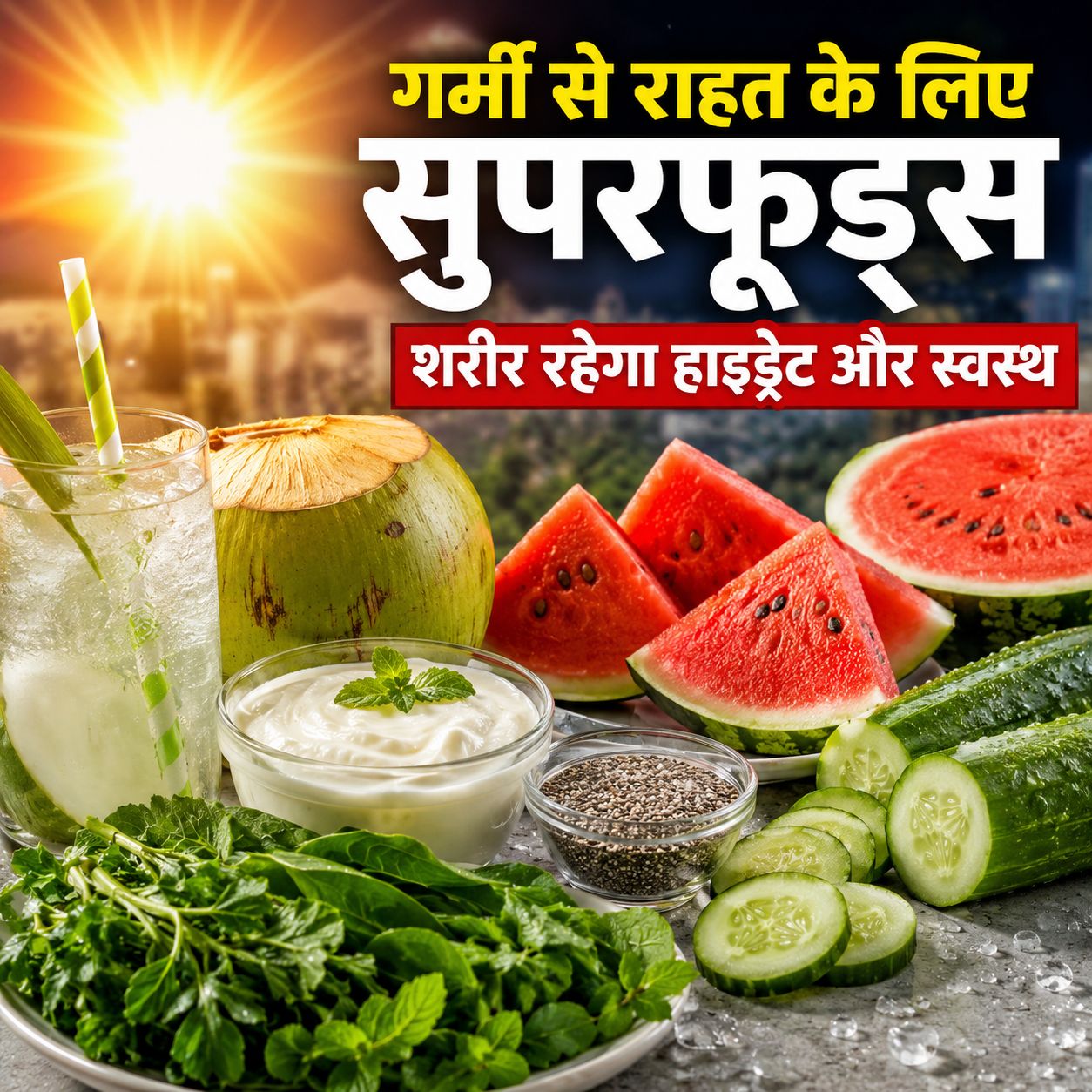 गर्मी से राहत के लिए डाइट में शामिल करें ये सुपरफूड्स, शरीर रहेगा हाइड्रेट और ऊर्जावान?