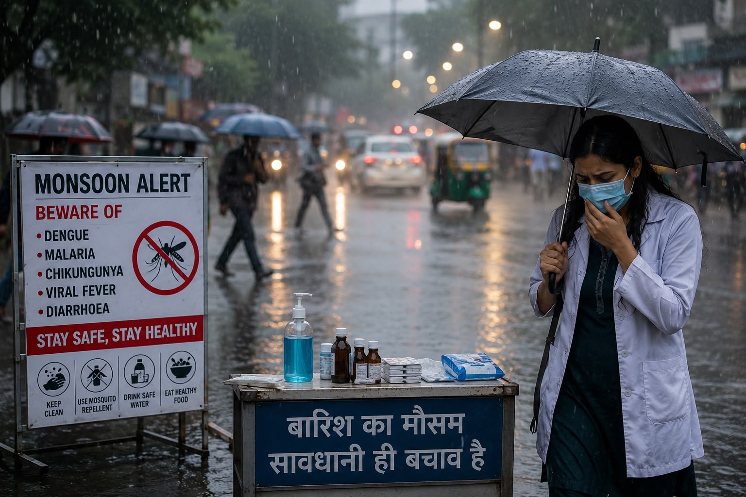 बारिश का मौसम बीमारियों को भी देता है निमंत्रण, जानिए संक्रमण से बचाव के असरदार उपाय?