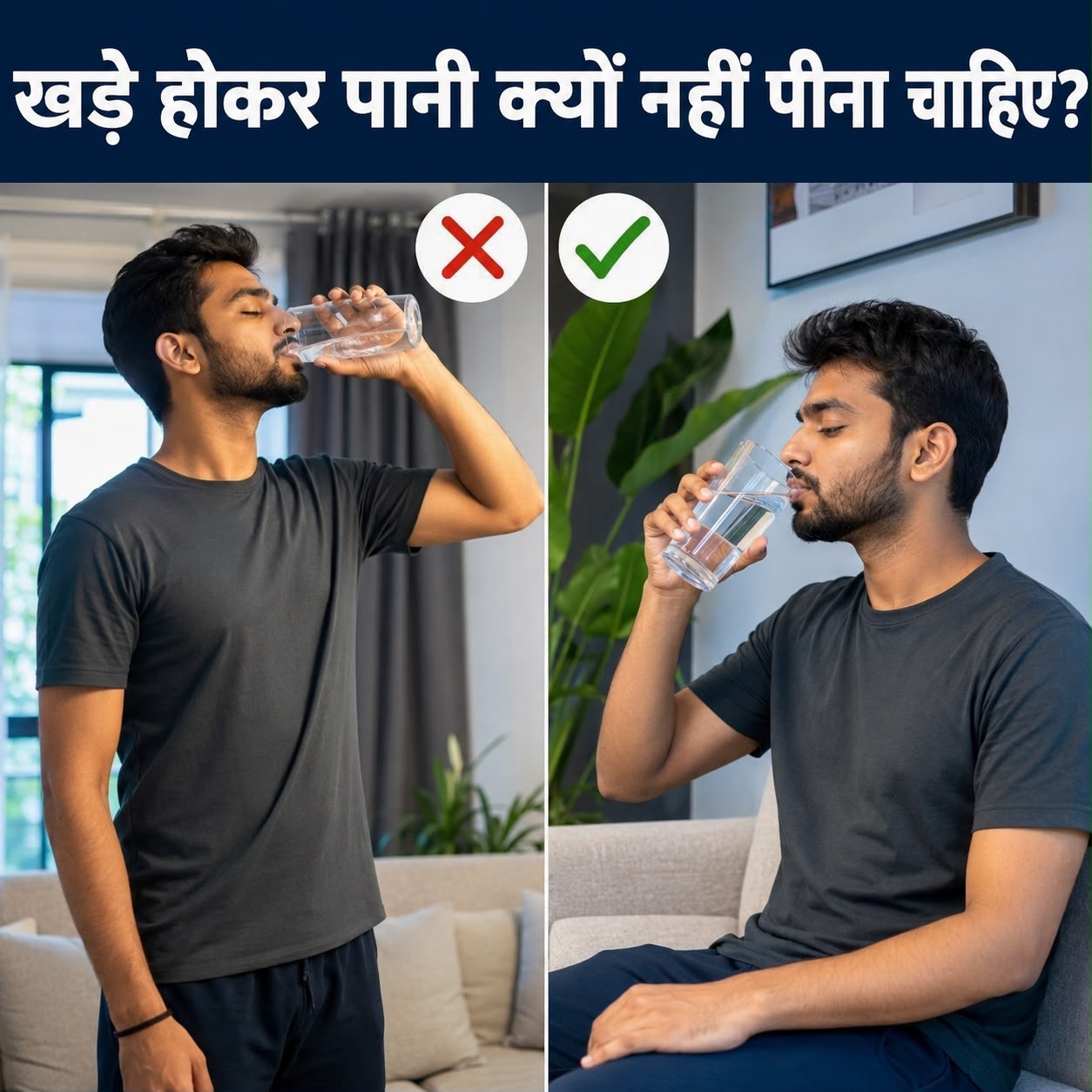 खड़े होकर पानी पीना: क्या यह आदत सेहत के लिए सही है? जानिए वैज्ञानिक कारण?