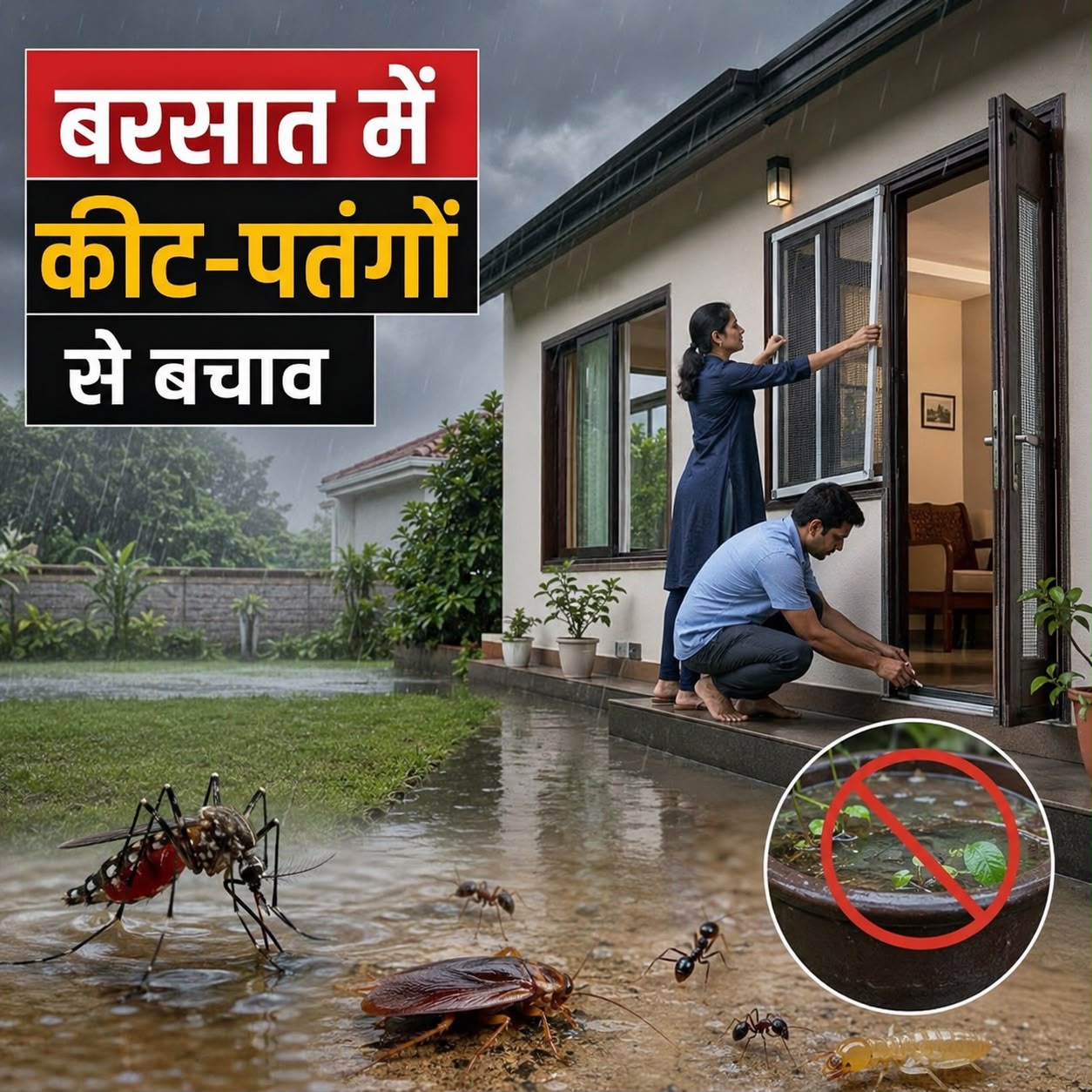 बरसात में कीट-पतंगों से बचाव: घर को सुरक्षित रखने के आसान उपाय