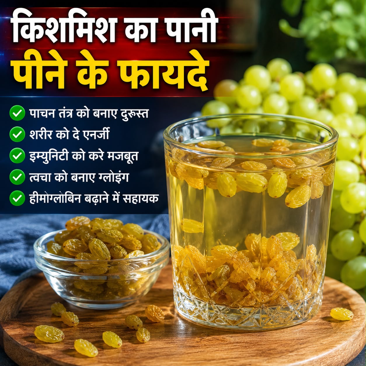 किशमिश का पानी पीने से मिल सकते हैं कई फायदे, जानिए क्या कहती है रिसर्च