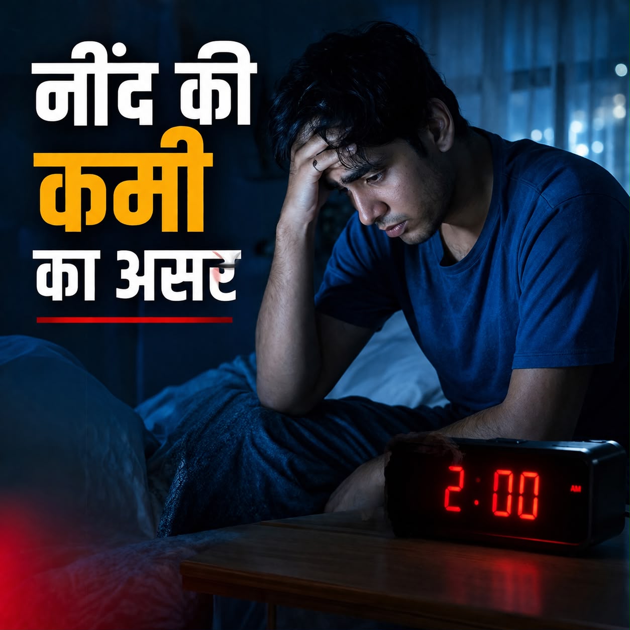 नींद की कमी बन सकती है बड़ी परेशानी, जानिए सेहत पर असर