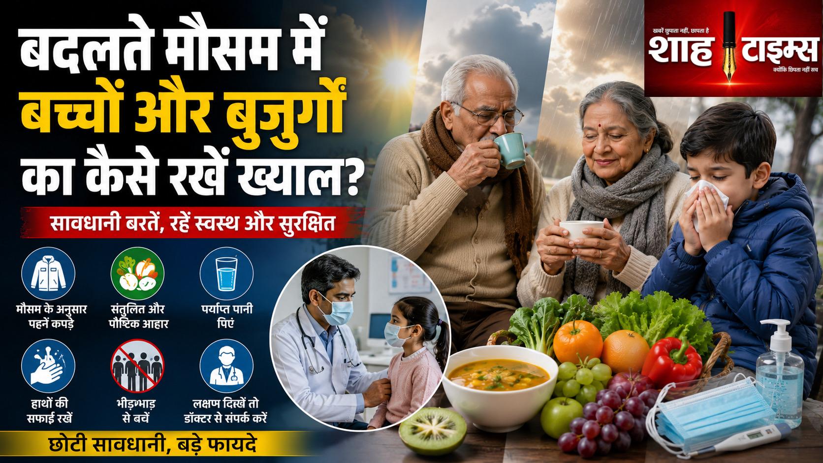 बदलते मौसम में बच्चों और बुजुर्गों की सेहत कैसे रखें सुरक्षित? जानिए विशेषज्ञों की सलाह