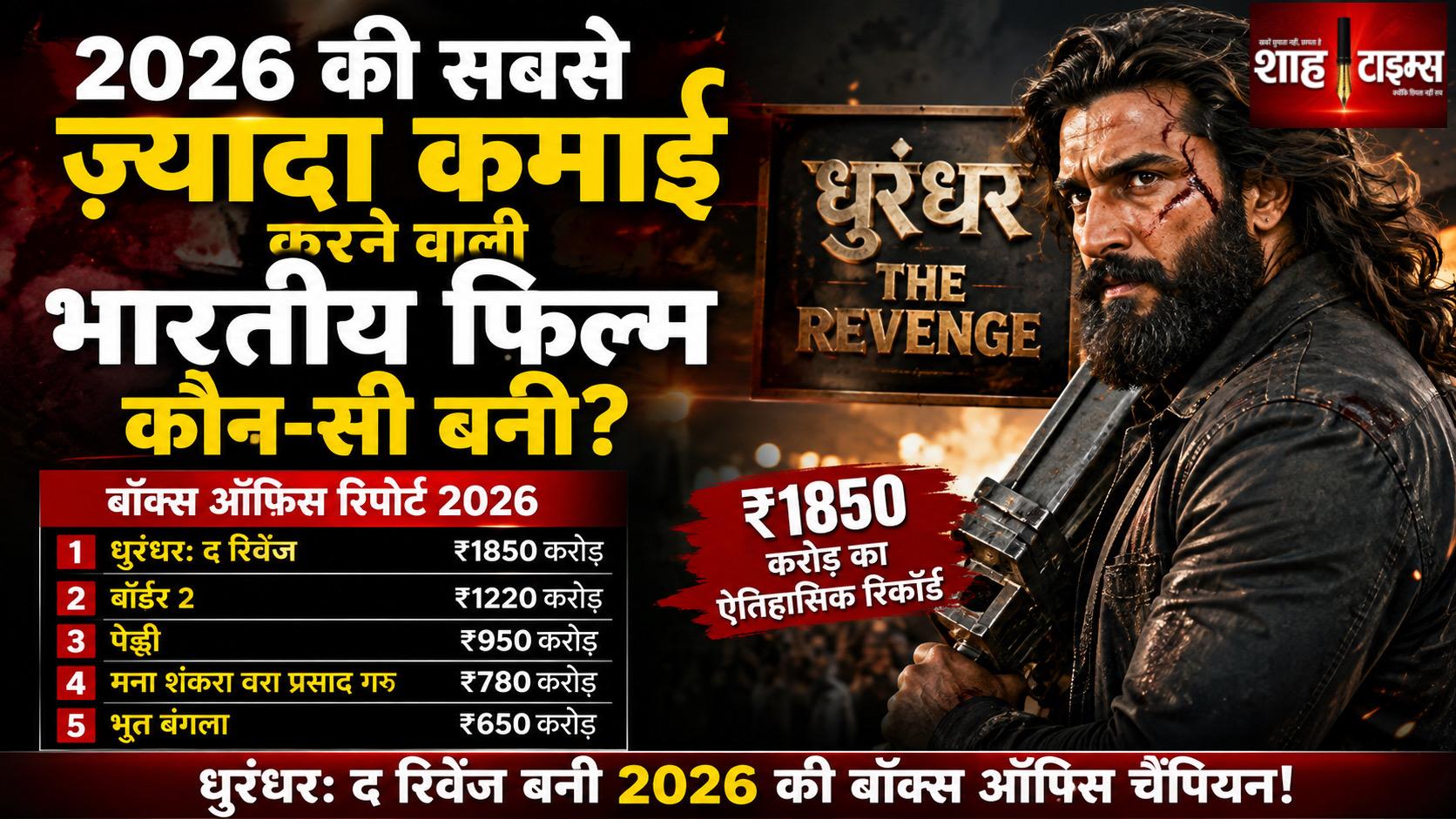 2026 की सबसे ज़्यादा कमाई करने वाली भारतीय फिल्म कौन-सी बनी? जानिए बॉक्स ऑफिस का नया रिकॉर्ड