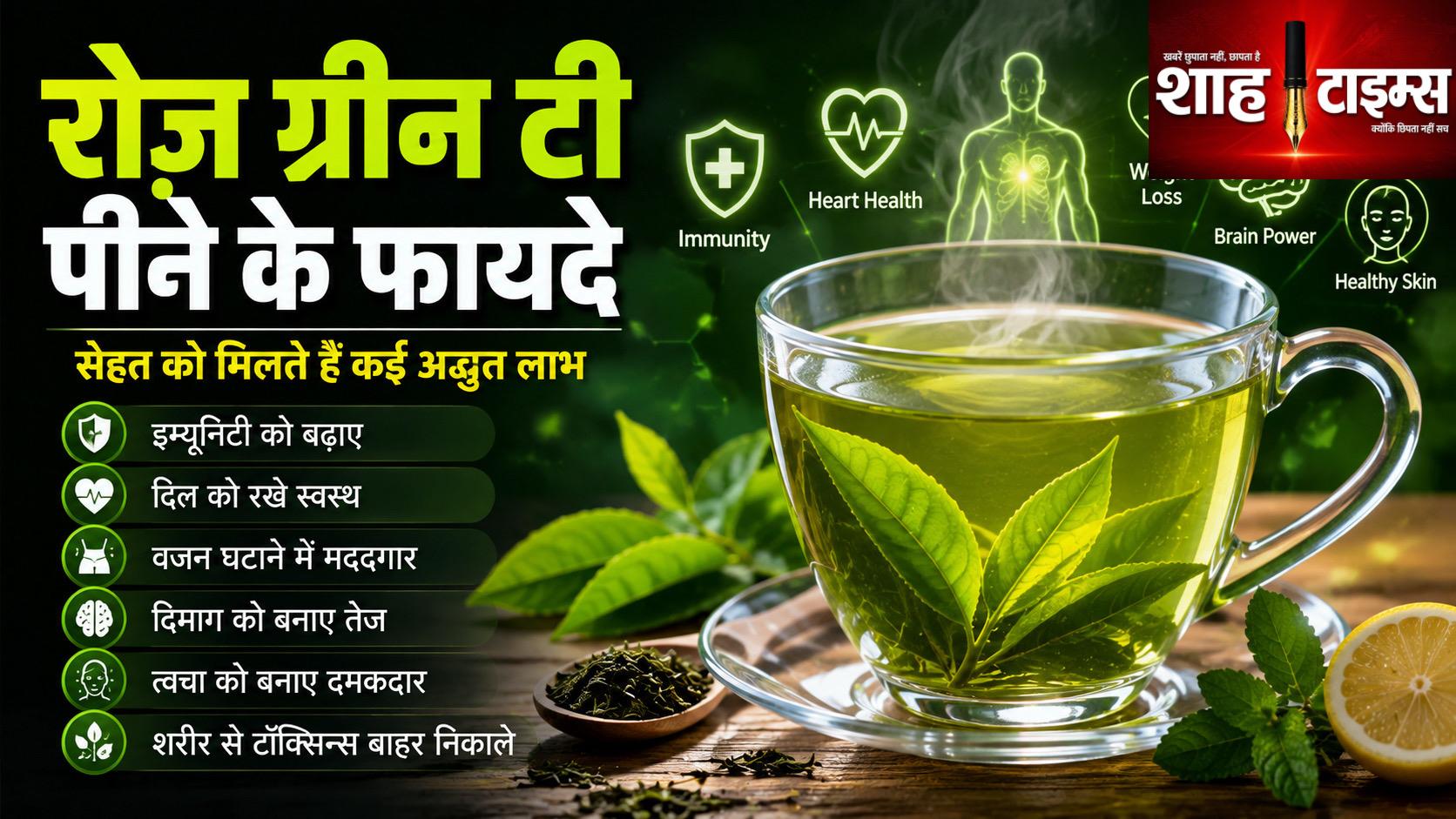रोज़ ग्रीन टी पीने से सेहत पर क्या असर पड़ता है? जानिए इसके फायदे