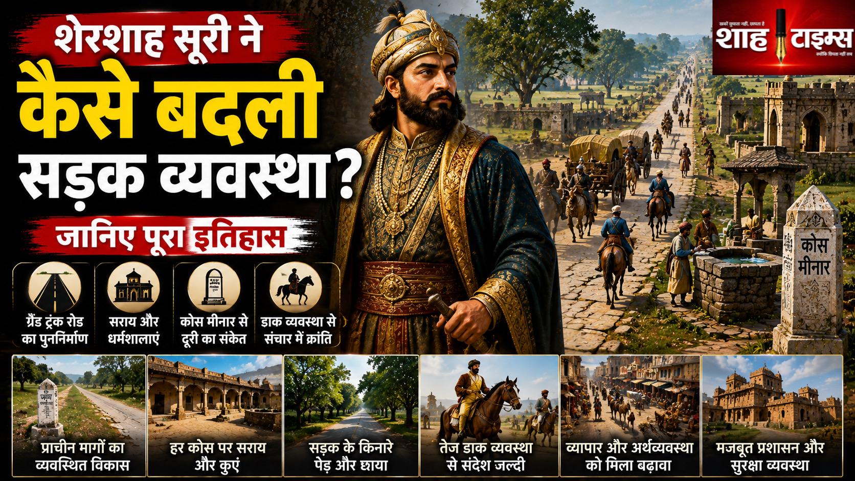शेरशाह सूरी ने भारत की सड़क व्यवस्था कैसे बदली? जानिए इतिहास