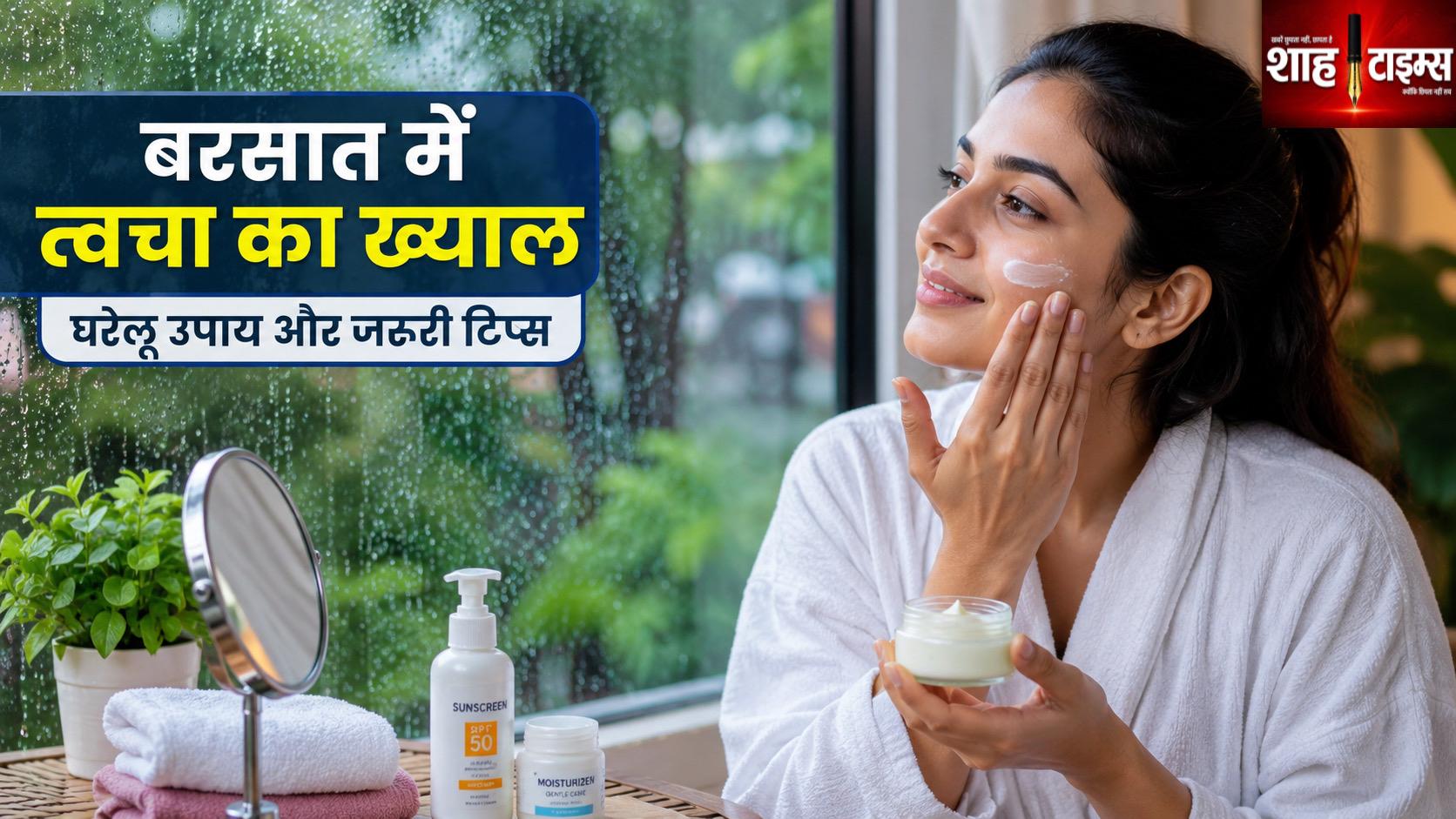 बरसात में त्वचा का कैसे रखें ध्यान, जानिए आसान उपाय