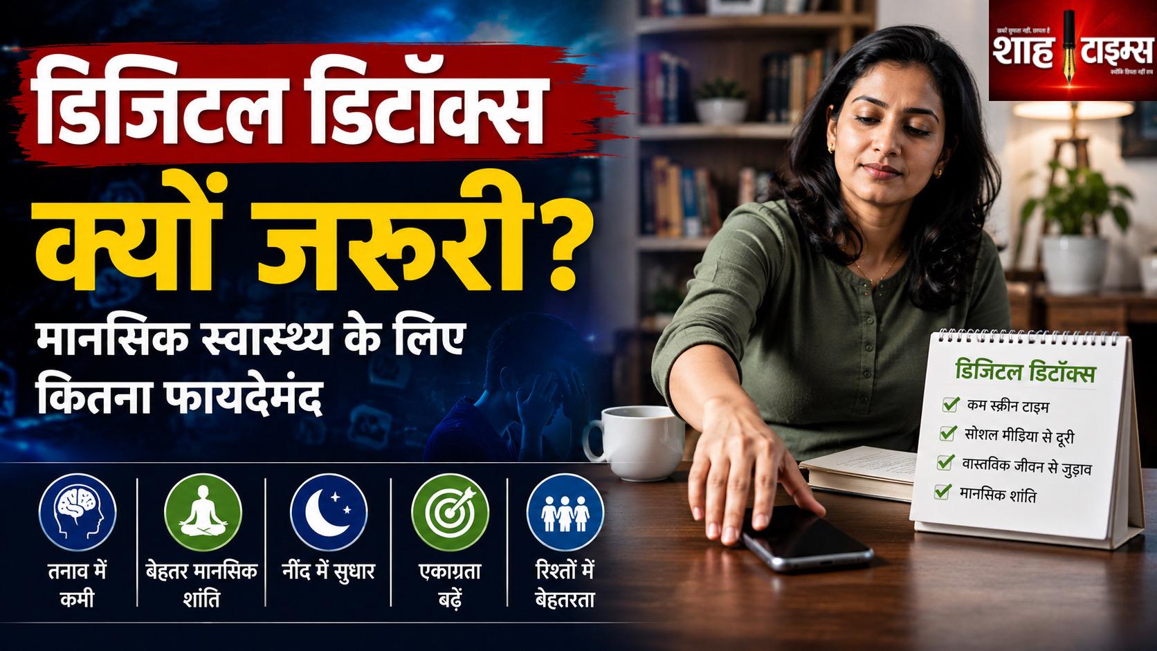 डिजिटल डिटॉक्स क्यों जरूरी हो रहा है? जानिए मानसिक असर