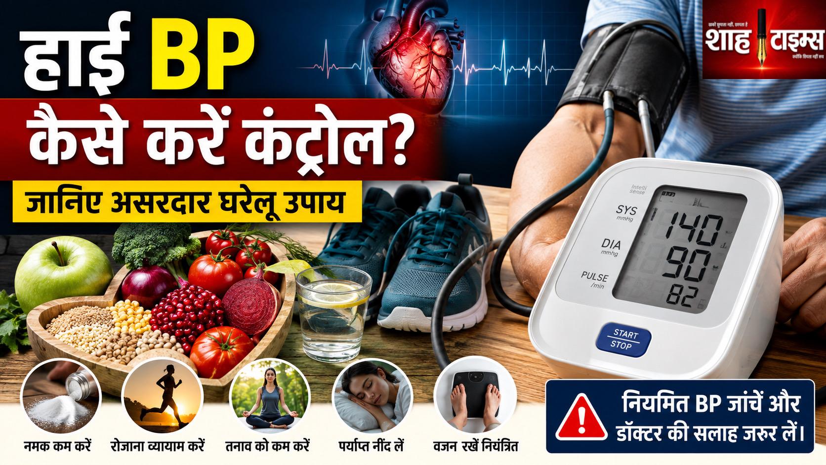 हाई ब्लड प्रेशर कंट्रोल करने के लिए अपनाएं ये घरेलू उपाय, जानिए क्या कहता है मेडिकल विज्ञान
