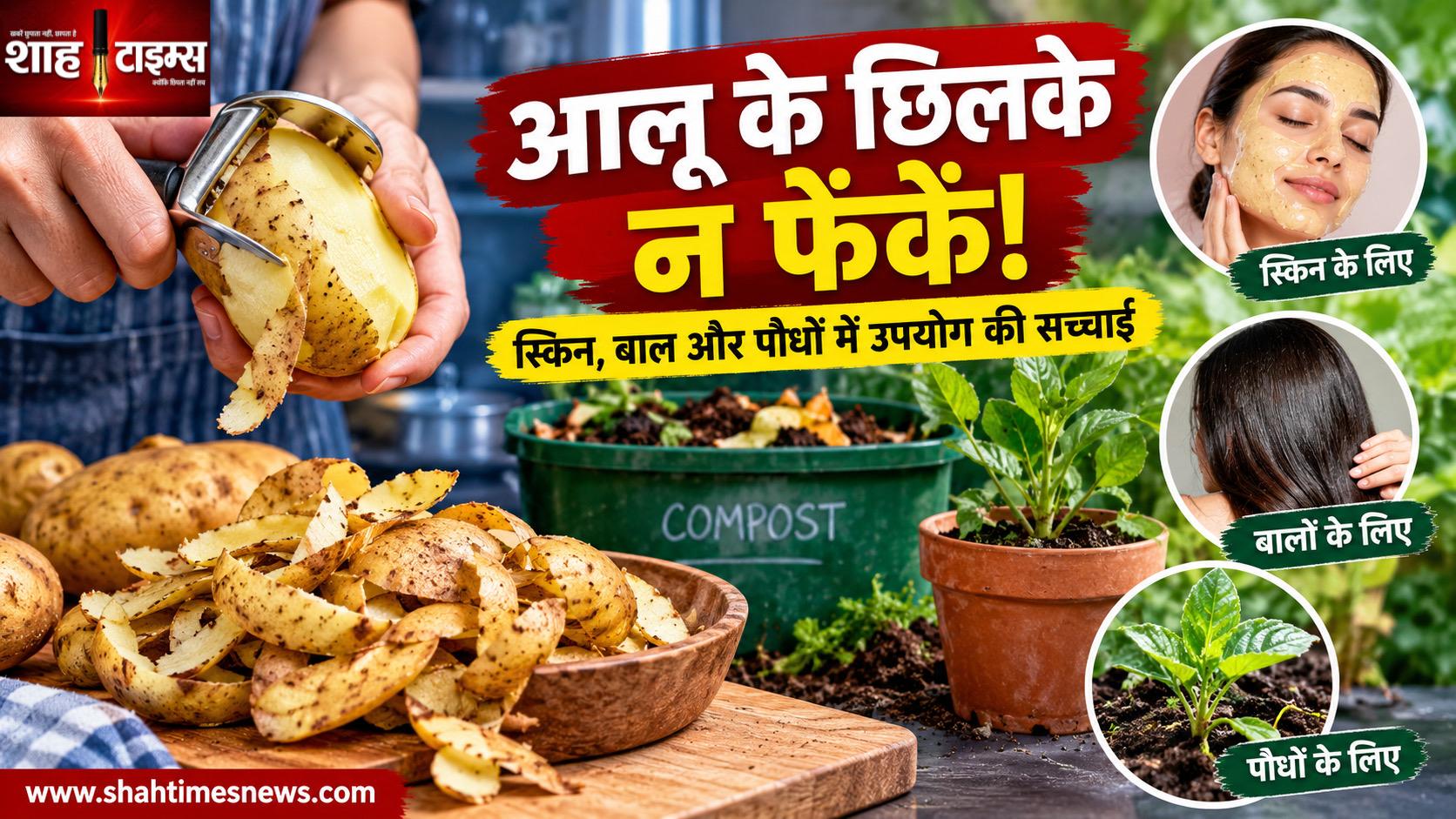 कचरा समझकर न फेंकें आलू के छिलके, स्किन से लेकर पौधों तक ऐसे आ सकता है काम
