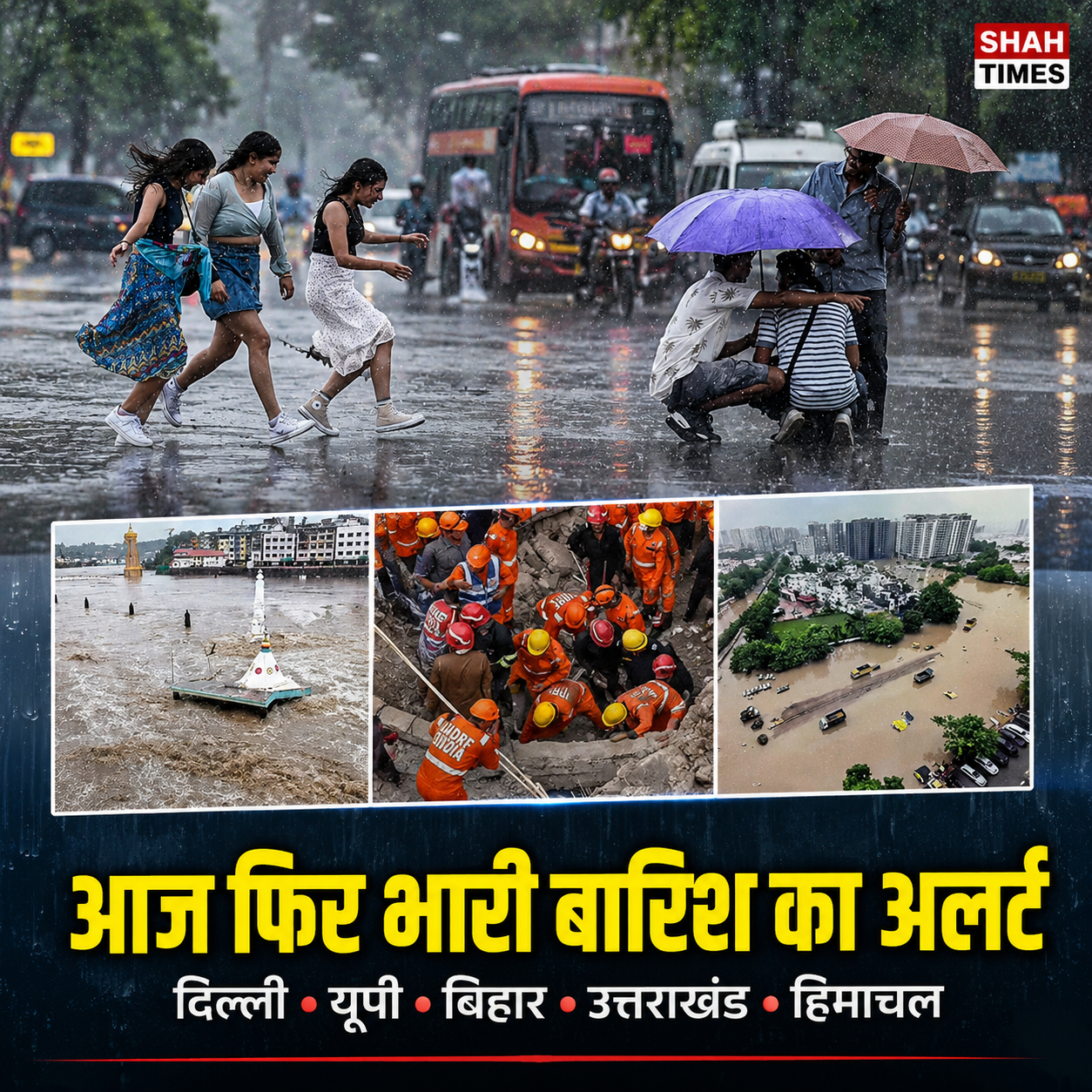 मानसून का नया दौर, दिल्ली-यूपी समेत कई राज्यों में IMD का भारी बारिश अलर्ट