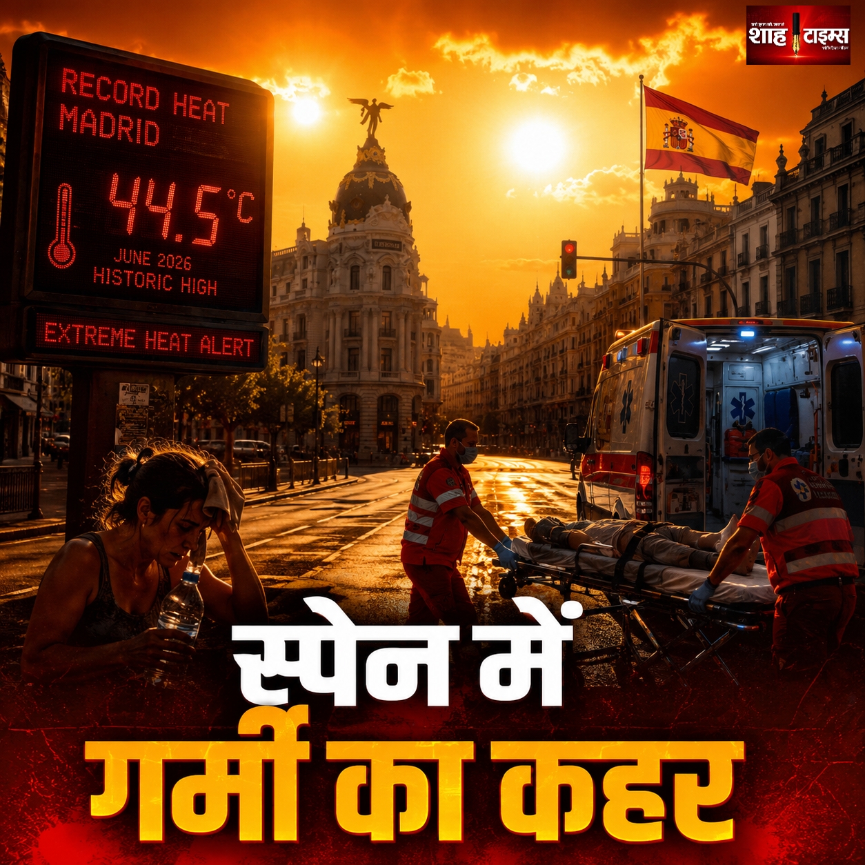 स्पेन हीटवेव संकट: जून की भीषण गर्मी से लगभग 900 मौतें