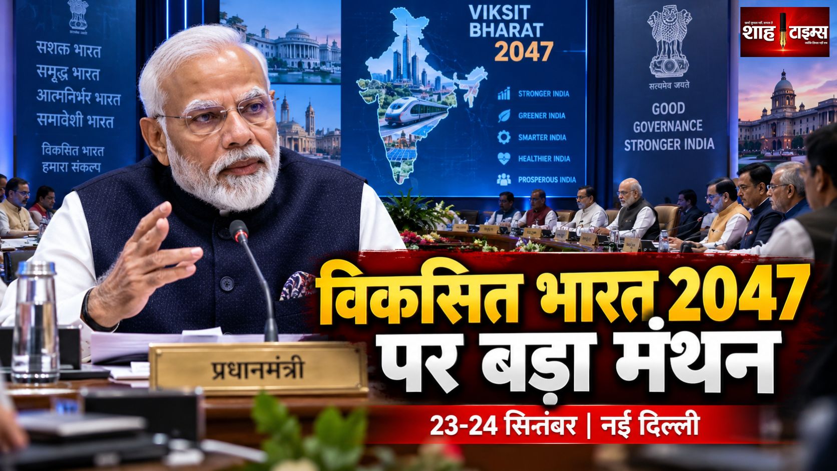 विकसित भारत 2047 पर मोदी सरकार का दो दिवसीय मंथन, मंत्रिपरिषद में सुधार और प्राथमिकताओं पर चर्चा