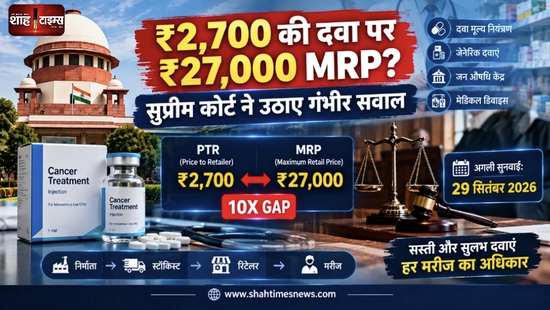 सुप्रीम कोर्ट ने कैंसर दवाओं की कीमतों पर उठाए गंभीर सवाल