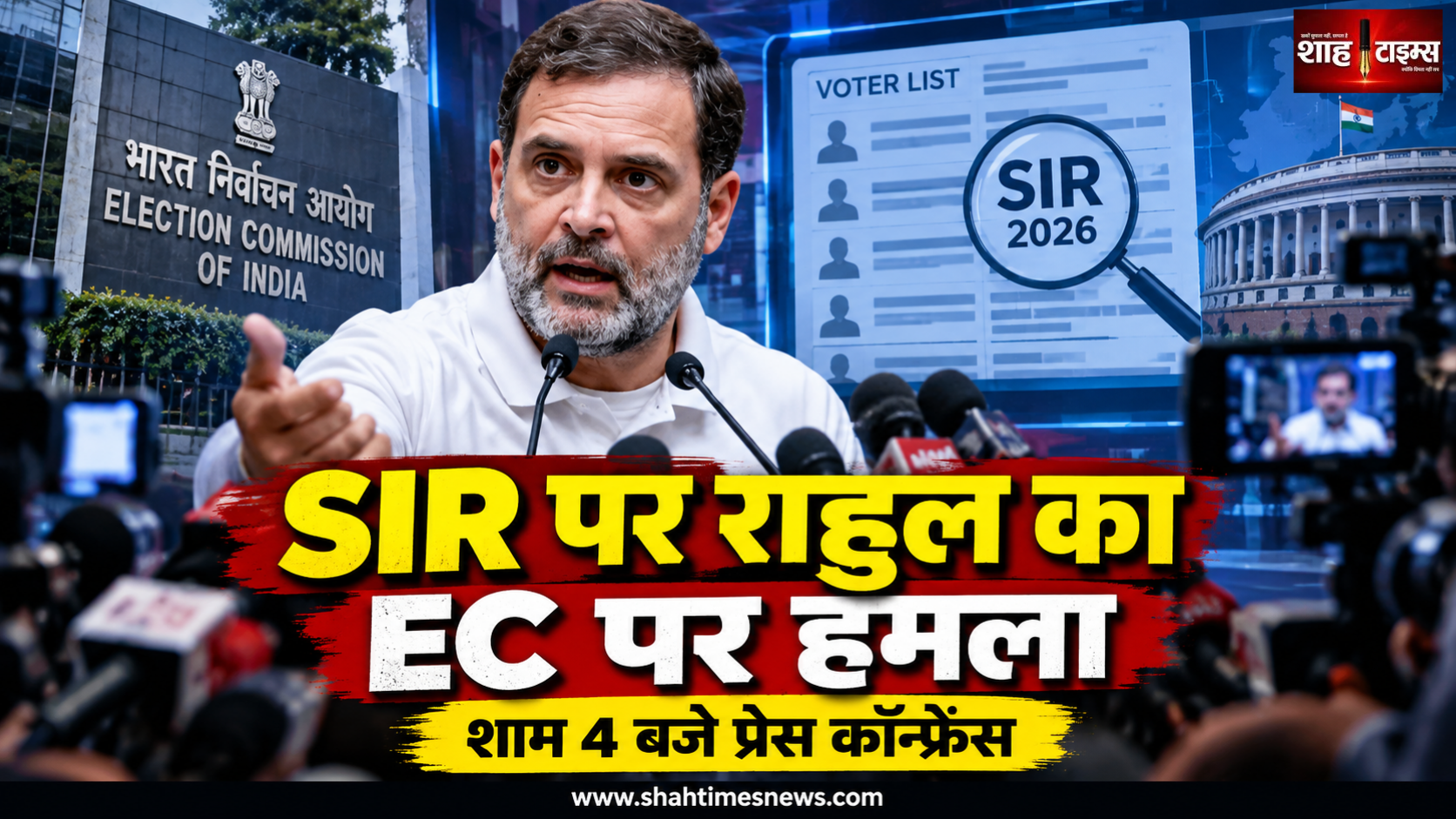 SIR विवाद पर राहुल गांधी का चुनाव आयोग पर हमला, बोले, ‘संविधान के दुश्मन बेनकाब, न्याय होगा’