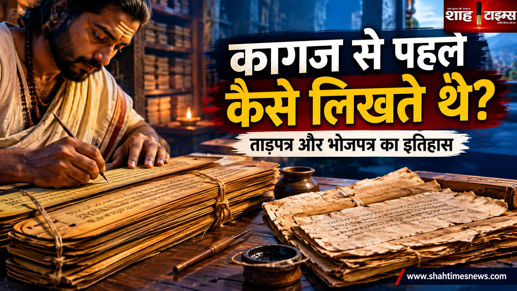 भारत में कागज आने से पहले लोग किस पर लिखते थे? ताड़पत्र और भोजपत्र का इतिहास