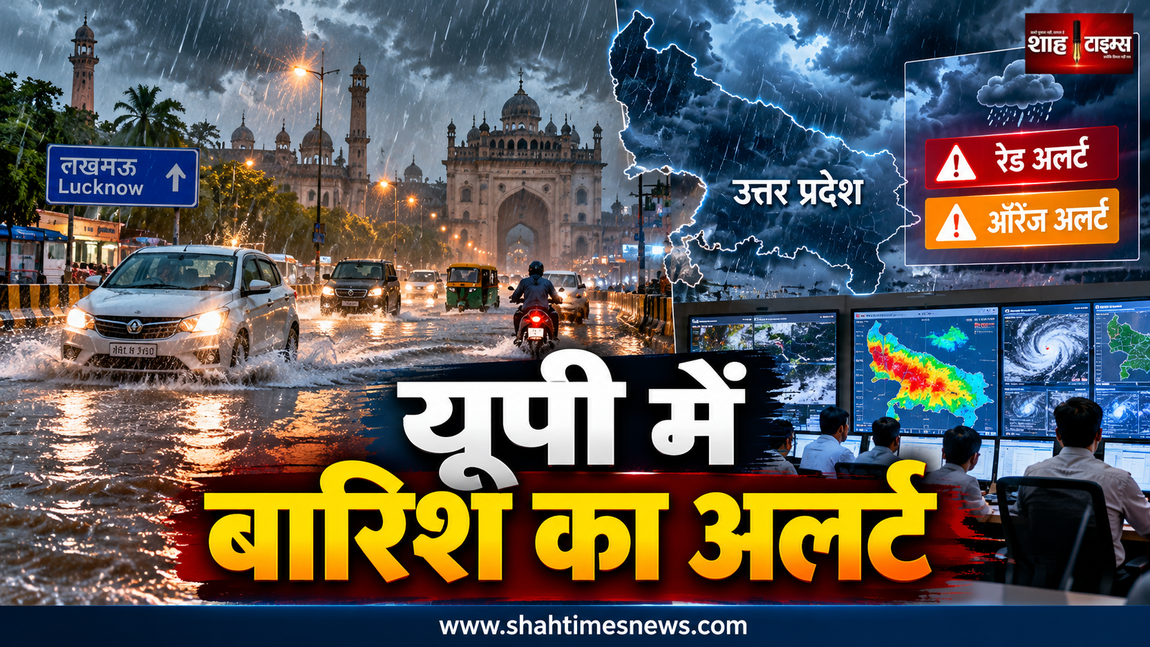 यूपी में बारिश पर प्रशासन अलर्ट, रेड अलर्ट जिलों में विशेष निगरानी के निर्देश