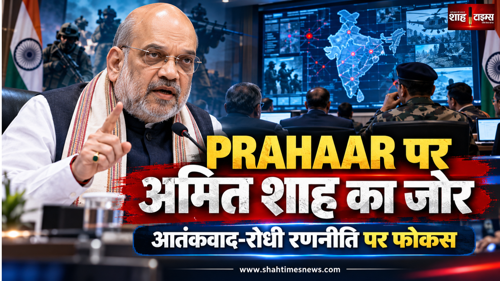 अमित शाह ने PRAHAAR के तहत आतंकवाद-रोधी रणनीति पर दिया जोर