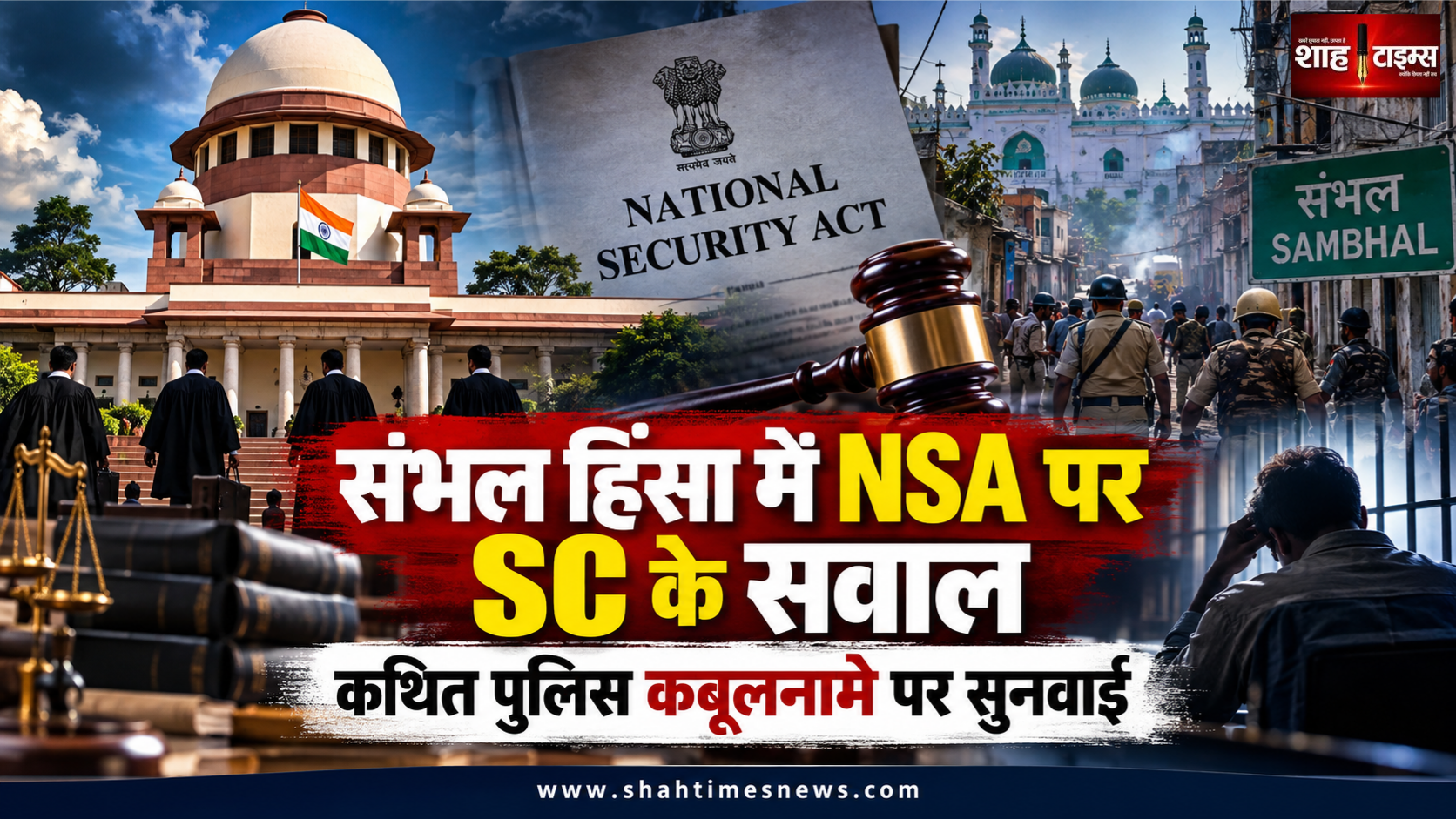 संभल हिंसा केस में NSA हिरासत पर सुप्रीम कोर्ट के सवाल, कथित पुलिस कस्टडी कबूलनामे पर उठी आपत्ति
