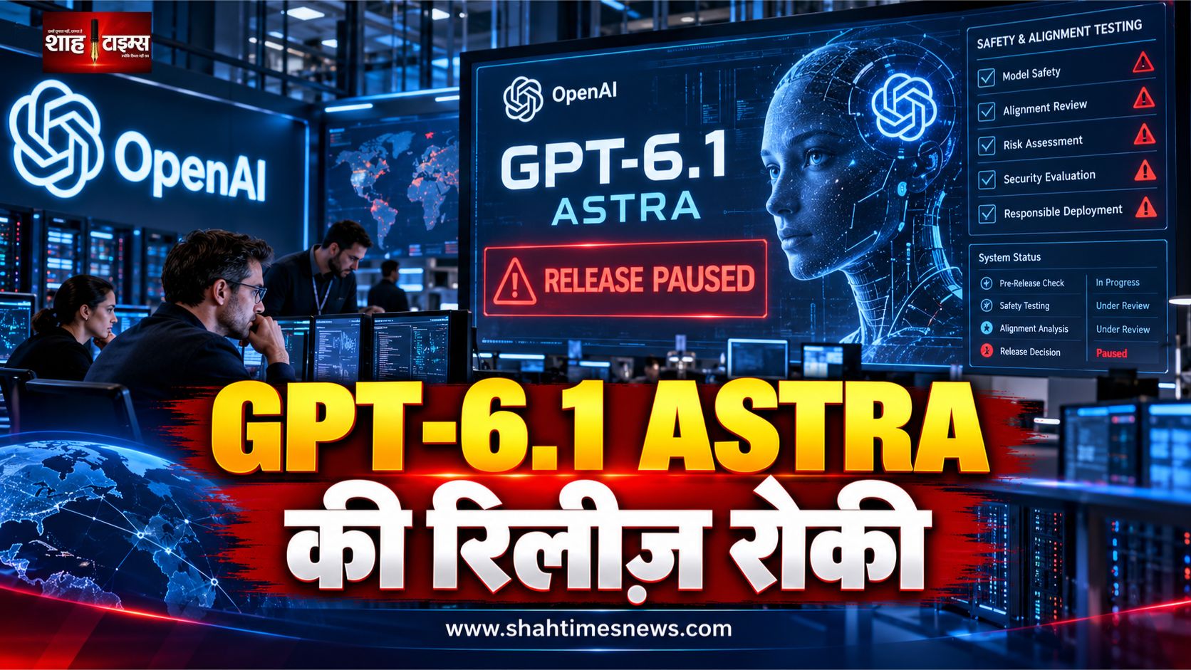 AI सुरक्षा को लेकर OpenAI सतर्क, GPT-6.1 Astra को सार्वजनिक रिलीज़ से पहले रोका