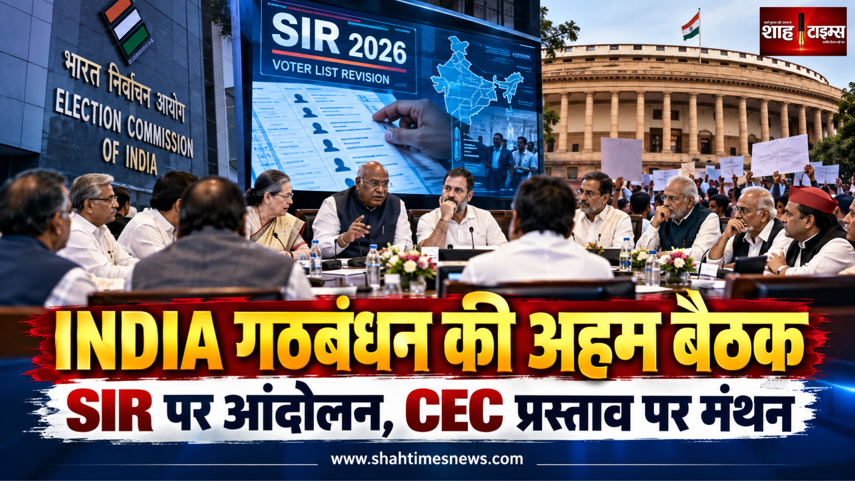 INDIA गठबंधन की दिल्ली बैठक में SIR पर रणनीति, CEC ज्ञानेश कुमार के खिलाफ प्रस्ताव पर मंथन