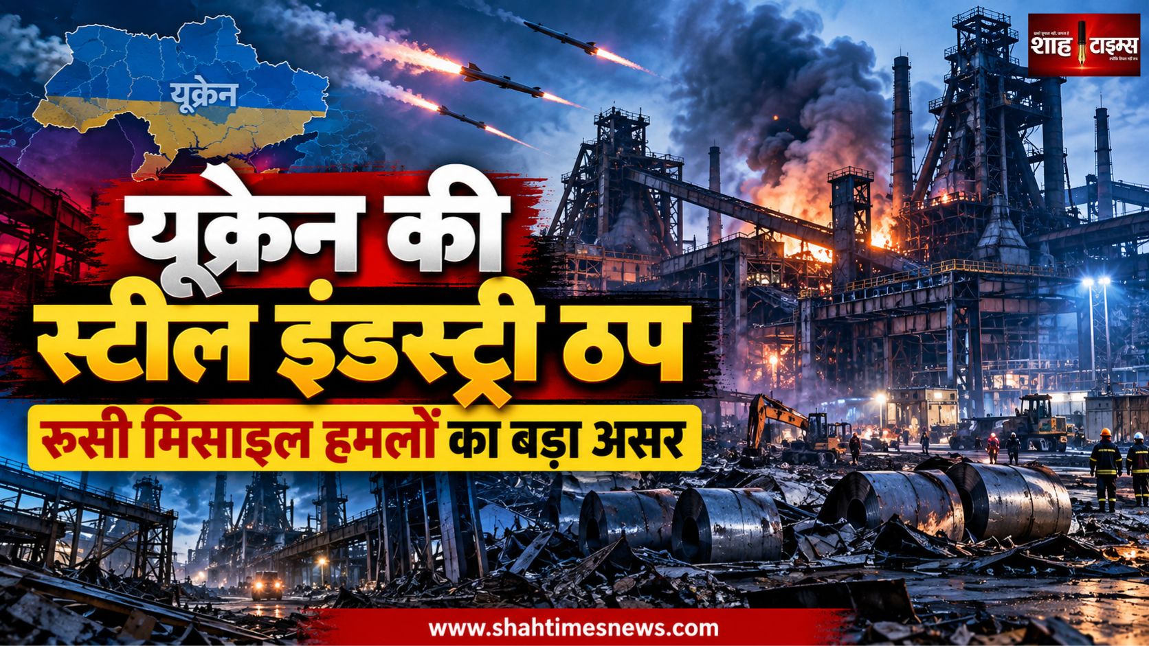 4 मिसाइल हमलों के बाद यूक्रेन का सबसे बड़ा स्टील प्लांट बंद