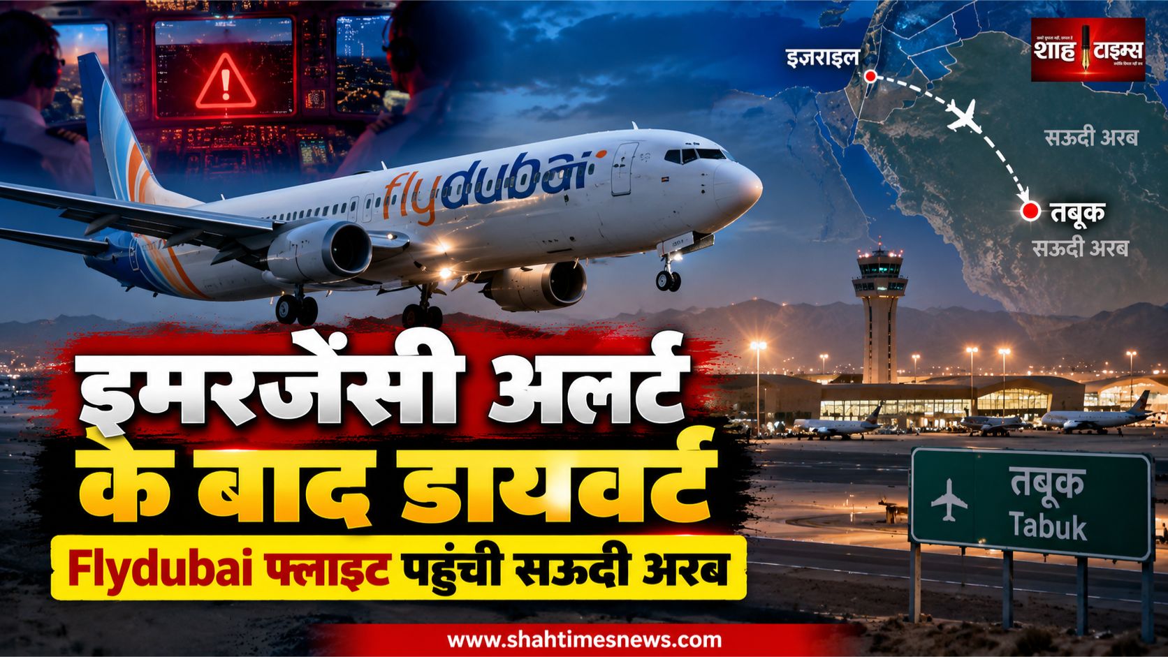 दुबई से तेल अवीव जा रही Flydubai फ्लाइट की इमरजेंसी लैंडिंग, सभी यात्री सुरक्षित