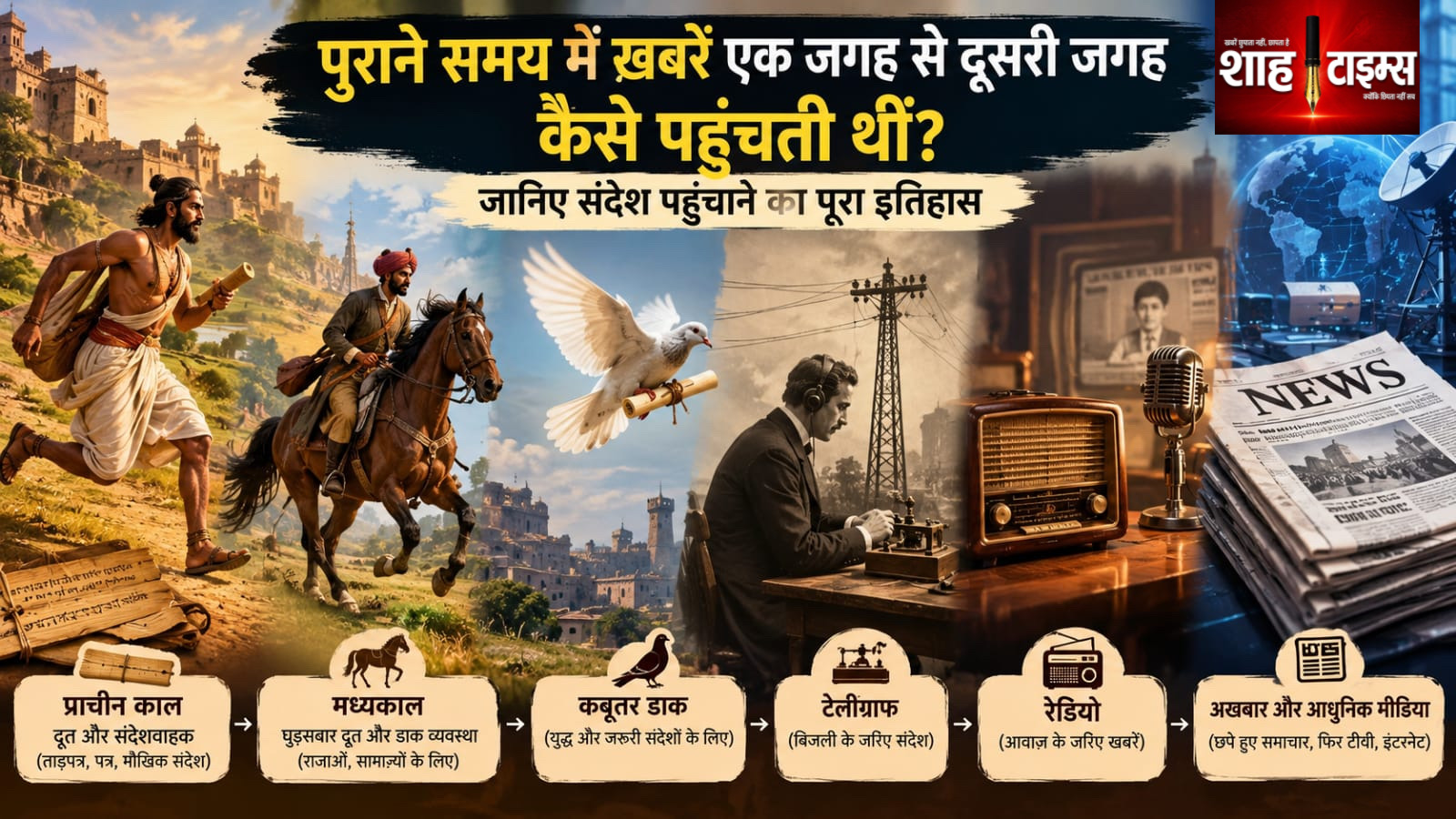 पुराने समय में खबरें एक जगह से दूसरी जगह कैसे पहुंचती थीं? जानिए संदेश पहुंचाने का पूरा इतिहास।