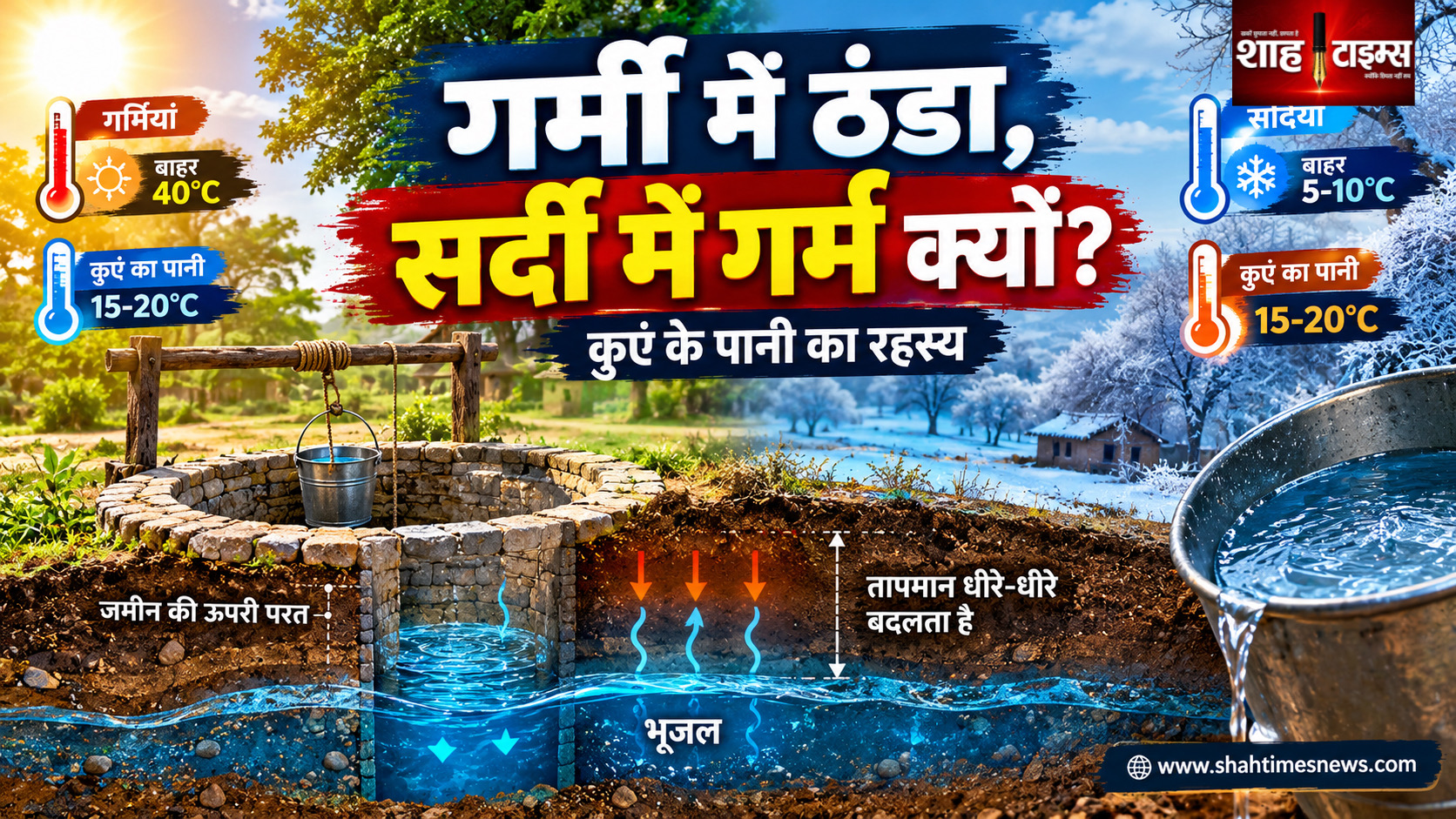 कुएं का पानी गर्मियों में ठंडा और सर्दियों में अपेक्षाकृत गर्म क्यों रहता है? जानिए इसके पीछे का विज्ञान