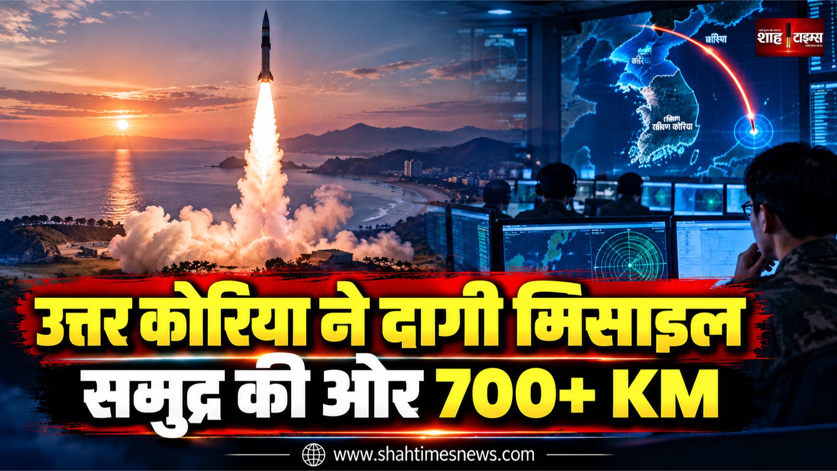 दक्षिण कोरिया का दावा, उत्तर कोरिया ने समुद्र की ओर बैलिस्टिक मिसाइल दागी