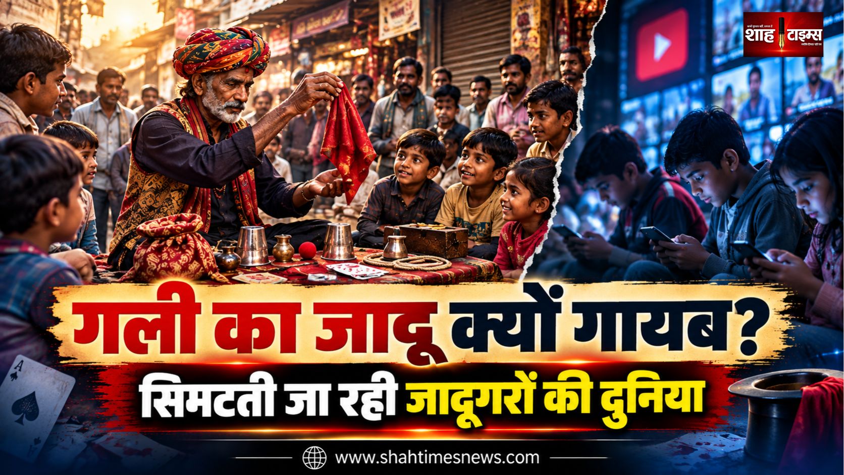 मोबाइल स्क्रीन के दौर में खोती जा रही सड़क किनारे के जादू की पुरानी दुनिया