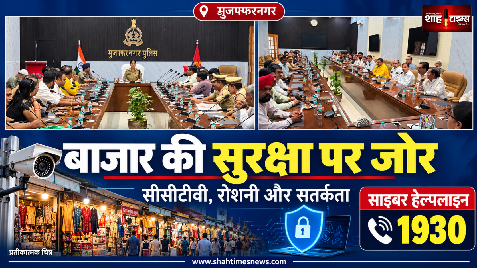मुजफ्फरनगर में व्यापारी सुरक्षा पर बैठक, नकदी ले जाने से पहले पुलिस को दें सूचना