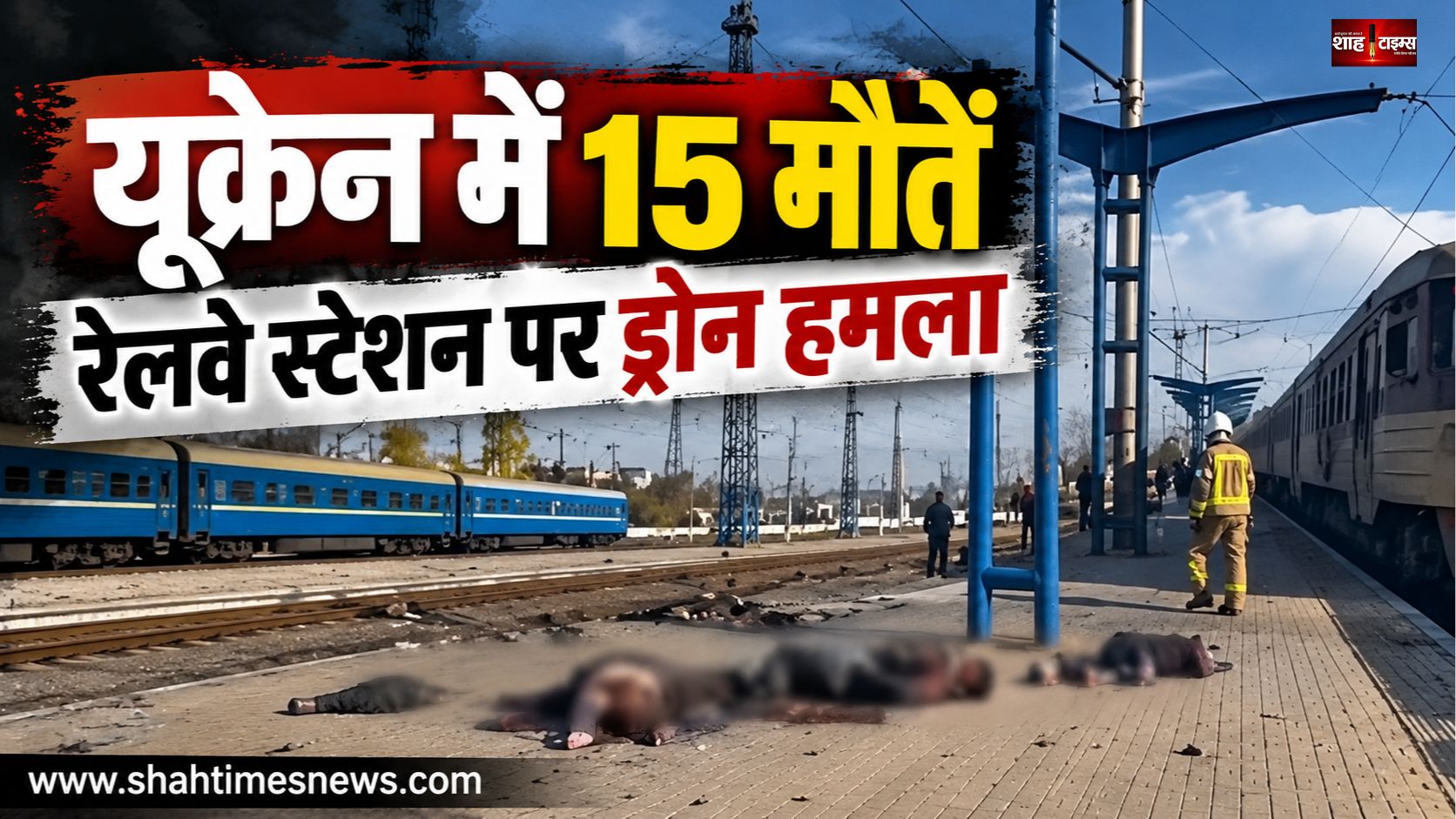 यूक्रेन के निप्रो रेलवे स्टेशन पर रूसी ड्रोन हमला, 15 लोगों की मौत