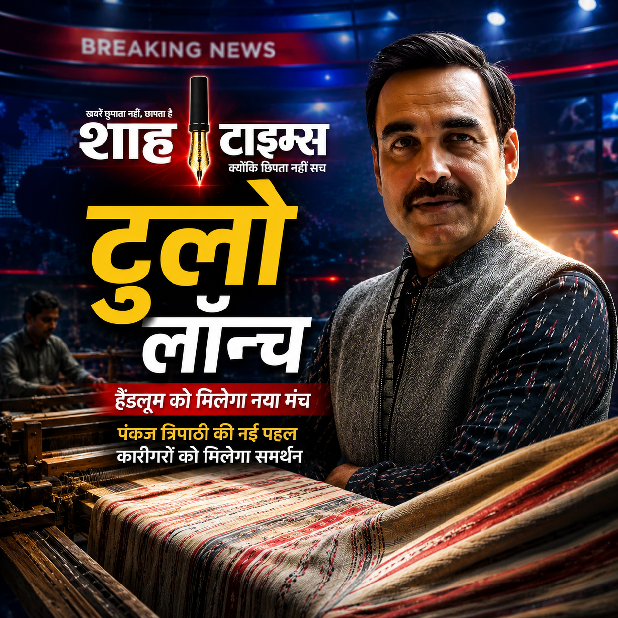 पंकज त्रिपाठी ने लॉन्च किया ‘टुलो’, हैंडलूम को मिलेगा नया मंच