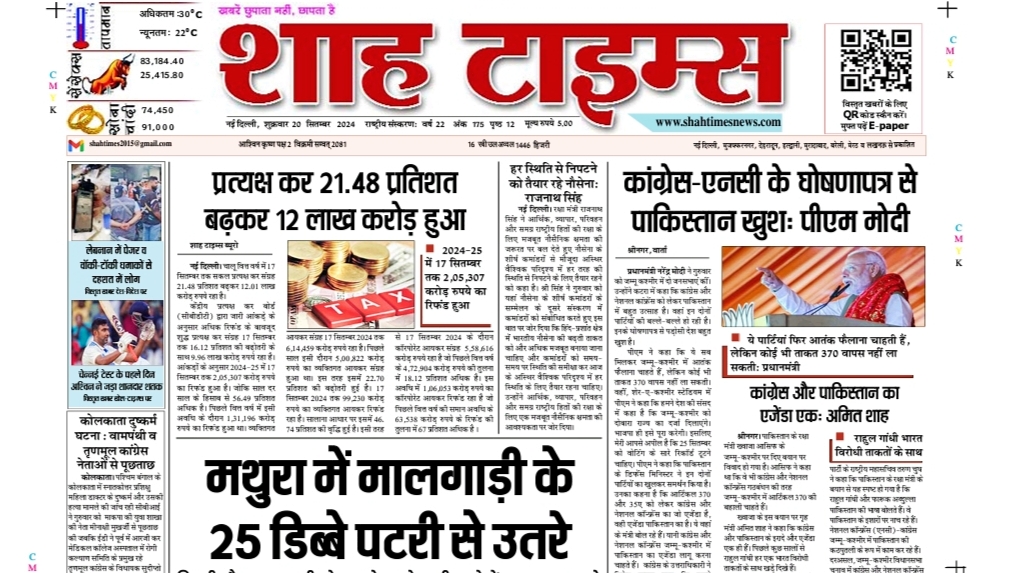 Shah Times Muzaffarnagar 20 Sep 24